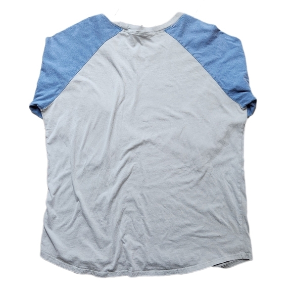 FOX mid sleeve Gray and Blue Tee Size XL - Picture 2 of 4